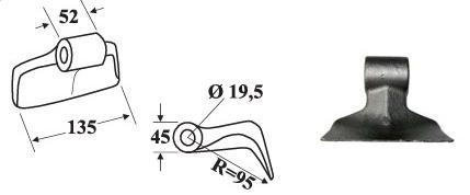 Молоток FP105F19 для мульчера 